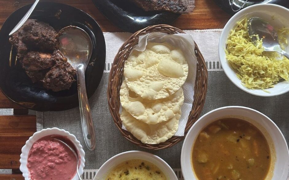 An image of food prepared by Danielle in a private cooking session on her Kerala trip