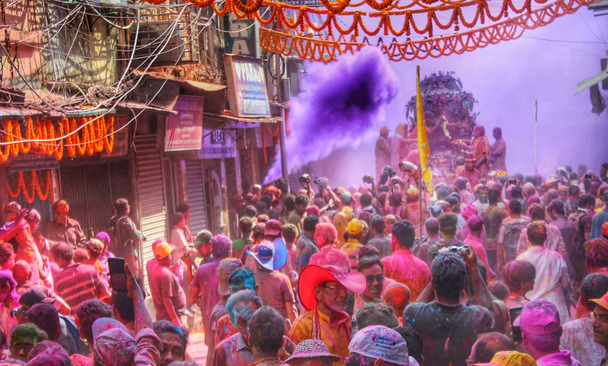 Colourful Holi festival in India