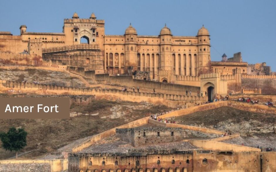 Amer Fort - a beautiful sandstone fortress